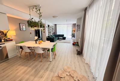 APARTAMENT 3 CAMERE GRĂDINĂ 100MP 2 BAI - PIPERA- BOXA - LOC PARCARE - 7