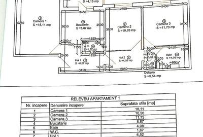 Apartament 3 camere, decomandat, centrală, zona Lipovei - 8