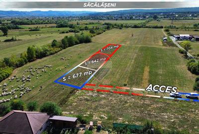 Teren Construcții intravilan de 704 mp, în Săcălășeni