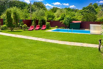 Proprietate cu doua corpuri de locuit, piscină, foisor, complet funcțională - 6