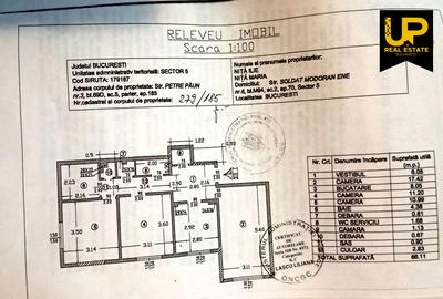 Apartament 3 camere decomandat Soseaua Salaj Petre Paun 2 bai 66.11 mp mobilat - 20