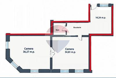Apartament 2 cam., ultracentral, acces auto, Parc 1 Decembrie, Vânzare - 8