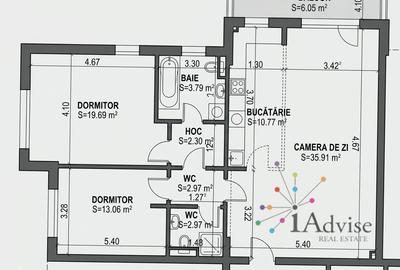 Apartament 3 camere, 95 mp, parcare, boxă, expunere sud | Coresi - 6