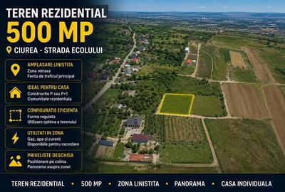 Teren Construcții intravilan de 481 mp, în Lunca Cetățuii