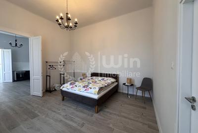 Apartament cu 3 camere semidecomandat, mobilat în Central