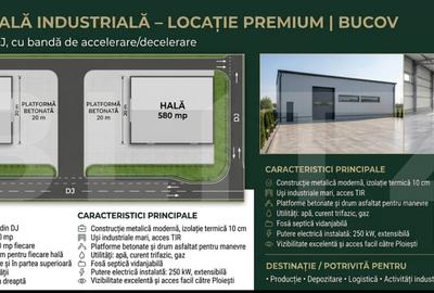Spațiu industrial, de 580.00 mp, în Pleașa