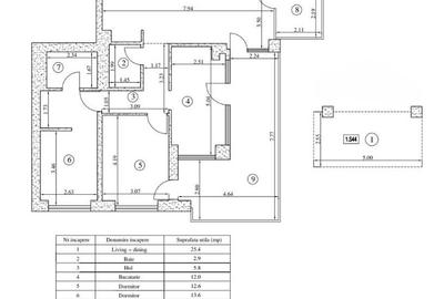 Penthouse cu 3 camere, terasa spatioasa, Silk District - 15
