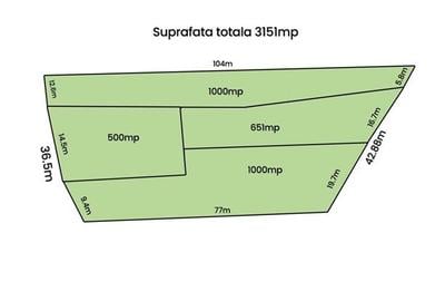 Teren Construcții intravilan de 3151 mp, în Bucium