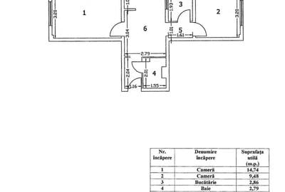 2 camere transformat in 3 | Centrală proprie | Metrou Lujerului - 13