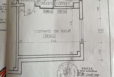 Calea Calarasilor, garsoniera spatioasa , bloc 1990, 94900 E. - 1