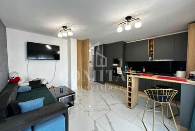 Apartament cu 2 camere semidecomandat, mobilat în Florești