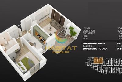 Apartament cu 2 camere decomandat în Sud