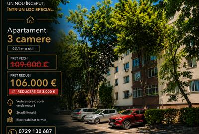 Apartament cu 3 camere semidecomandat în Drumul Taberei