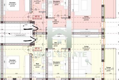 Apartament cu 2 camere si bucatarie inchisa 56 mp in Giroc - 10