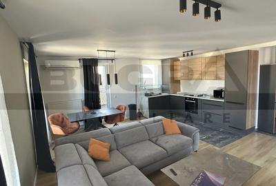 Apartament cu 3 camere semidecomandat, mobilat în Borhanci