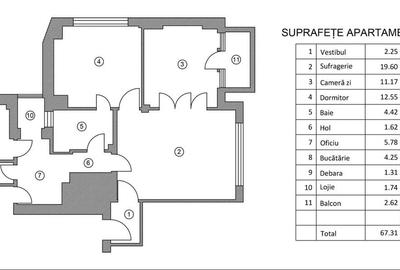 PIATA LAHOVARI, 3 camere lux, 67 mp, etaj 3, imobil în stil art deco, centrala - 16