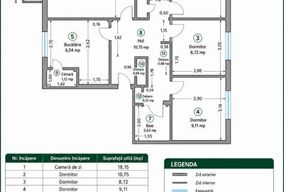 APARTAMENT 4 CAMERE -  2 BĂI | ETAJ 3/4 | CAPĂT 1, BOTOȘANI - 22