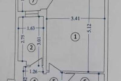 62000euro -Garsoniera et1- 33mp-bloc mixt- metrou - 7