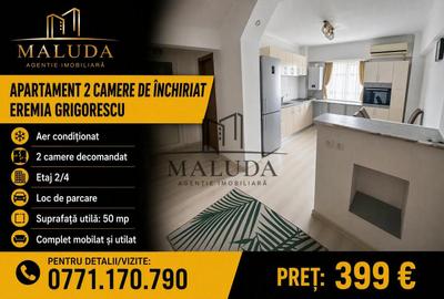 Apartament cu 2 camere decomandat, mobilat în Eremia