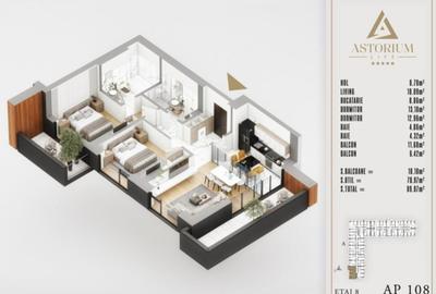 AP. 3CAM. BLOC PREMIUM FINALIZAT,MUTARE IMEDIATA / ASTORIUM LIFE! - 3