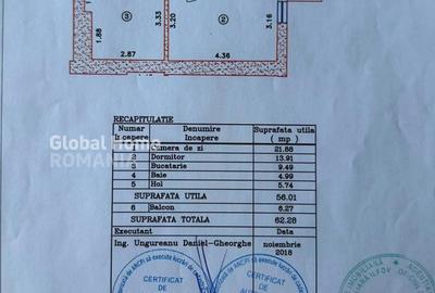 Apartament 2 camere | 4 City North | Etaj superior | 62,3 MP | Parcare - 16