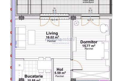 Apartament cu 2 camere, 54 mp utili + Terasă 19,2 mp ,Ansamblu Rezidențial - 2