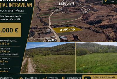 Teren Construcții intravilan de 3150 mp, în Mădulari