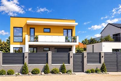 Vila P+E, 5 camere, 3 bai, teren 418 mp, finisaje top, intabulata, toate utilita