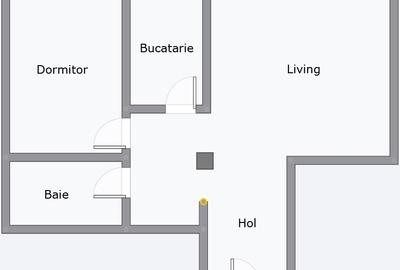 Inchiriere apartament 2 camere, CENTRU, 67 mp, HOME OFFICE (langa NTT, Bosch) - 16