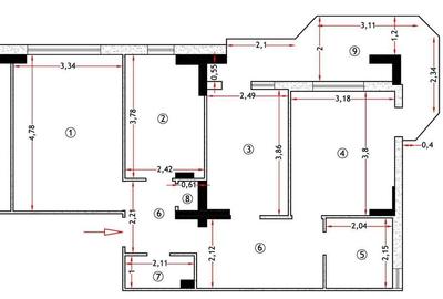 Apartament cu 3 camere decomandat, mobilat în Păcurari