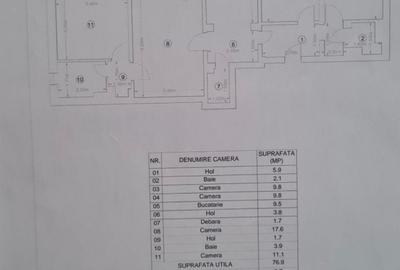 Apartament 4 camere, 2 bai, Centrala - Apusului - Gorjului - Iuliu Maniu - 18
