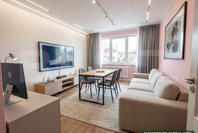 Apartament cu 3 camere decomandat, mobilat în Central