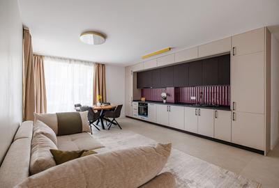 Apartament 2 camere, mobilat si utilat, terasa 12,8 mp | Comision 0 - 7