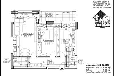 APARTAMENT 3 Camere cu GRĂDINĂ,Bloc Nou,SAVAR RESIDENCE SPLAI - 14