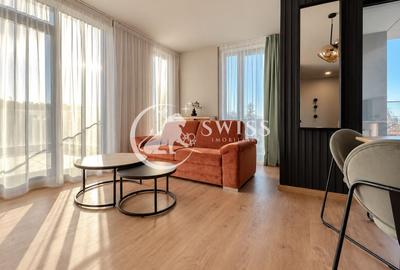 Apartament cu 2 camere semidecomandat, mobilat în Central