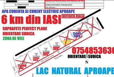 Bucium, 630 mp , 16000 euro,NUMAI 6 km din Iași, ZONĂ SUPERBĂ!!!P+2.P.OT. 30 % - 7