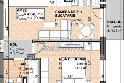 Apartament cu 2 camere semidecomandat în Apahida