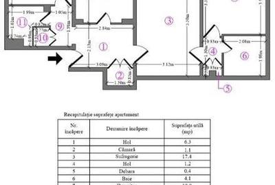 Apartament 3 CAMERE MEGA MALL - 11