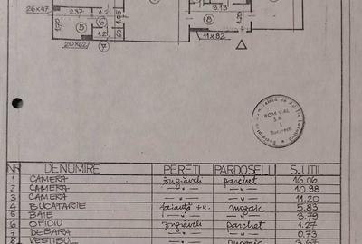 Apartament cu 3 camere în 1 Mai