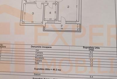 Apartament cu 2 camere decomandat în Tomis Nord