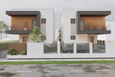 Duplex Sacalaz P+E,4Camere,3 Bai,Proiect Modern - 1