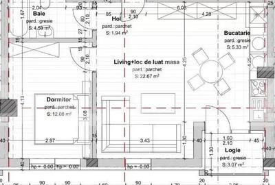 Apartament 2 camere, cart.Dambul Rotund, zona MegaImage - 9