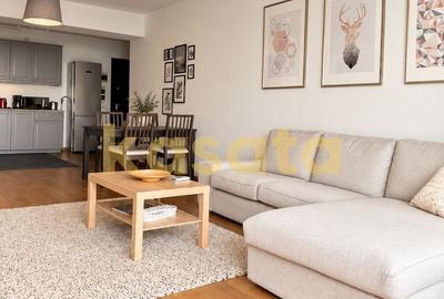 Apartament cu 2 camere semidecomandat, mobilat în Barbu Văcărescu