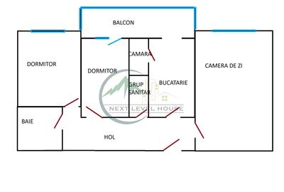 Apartament 3 camere, decomandat - 4
