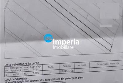 Teren Construcții extravilan de 7500 mp, în Miroslava