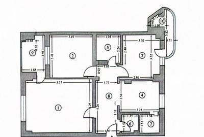 Unirii Mircea Voda Apartament la Cheie 2 balcoane 2 bai 80 mp - 17