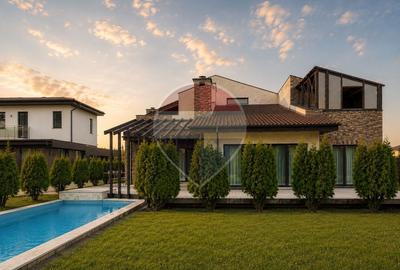 Vila cu piscina, 6 camere, 254mp utili, 815mp teren, com. Berceni - 2