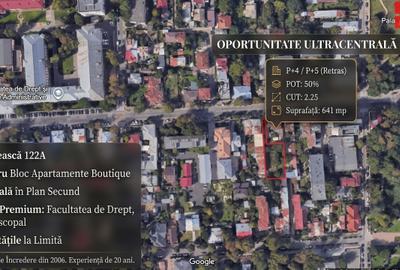 Teren Construcții intravilan de 641 mp, în Central