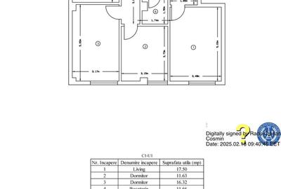 Intabulat! Ap 3 camere Parcare zona Bucium Visan - 12