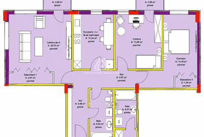 Apartament cu 3 camere decomandat în Iris